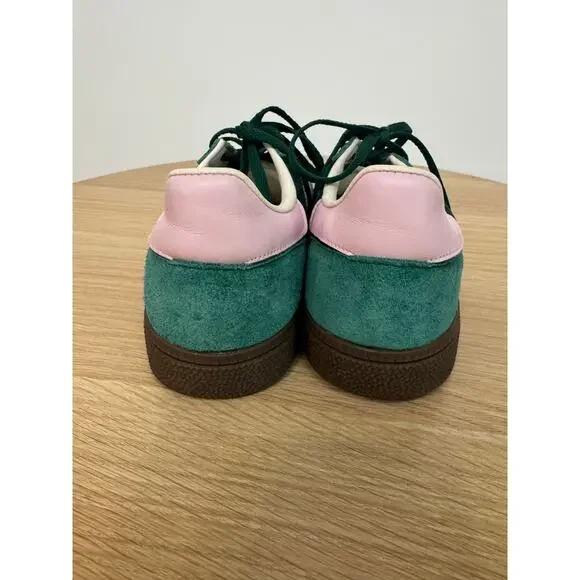 Adidas NWB Size 9.5 Handball Spezial Collegiate Green & Pink Velvet Kelly Dark - Picture 8 of 11